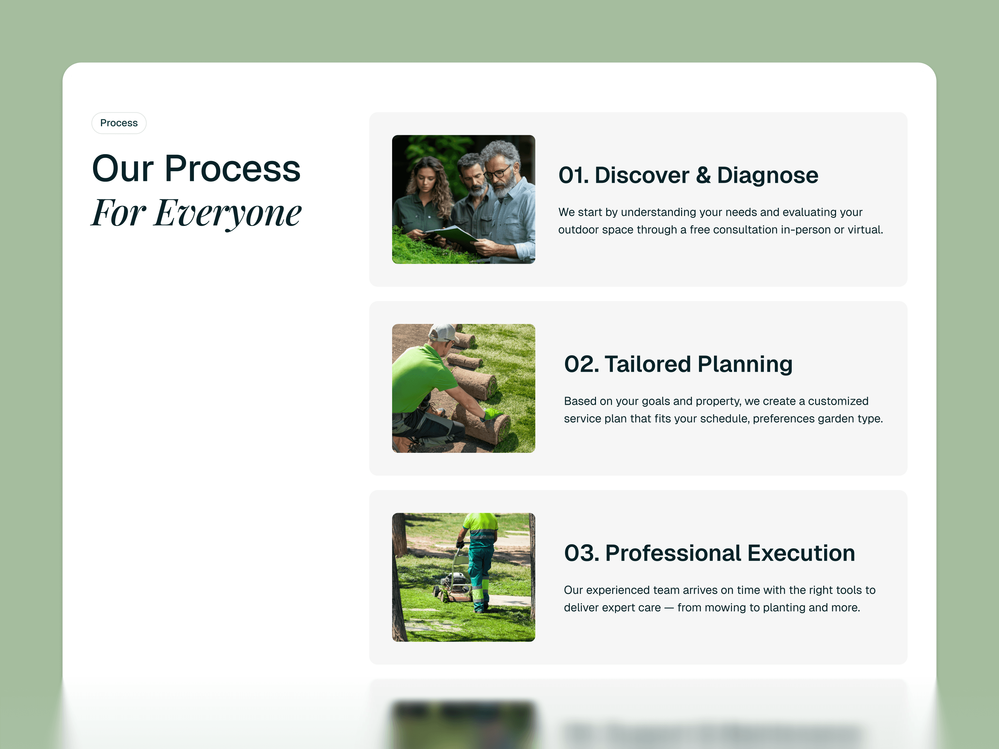 framer gardening template