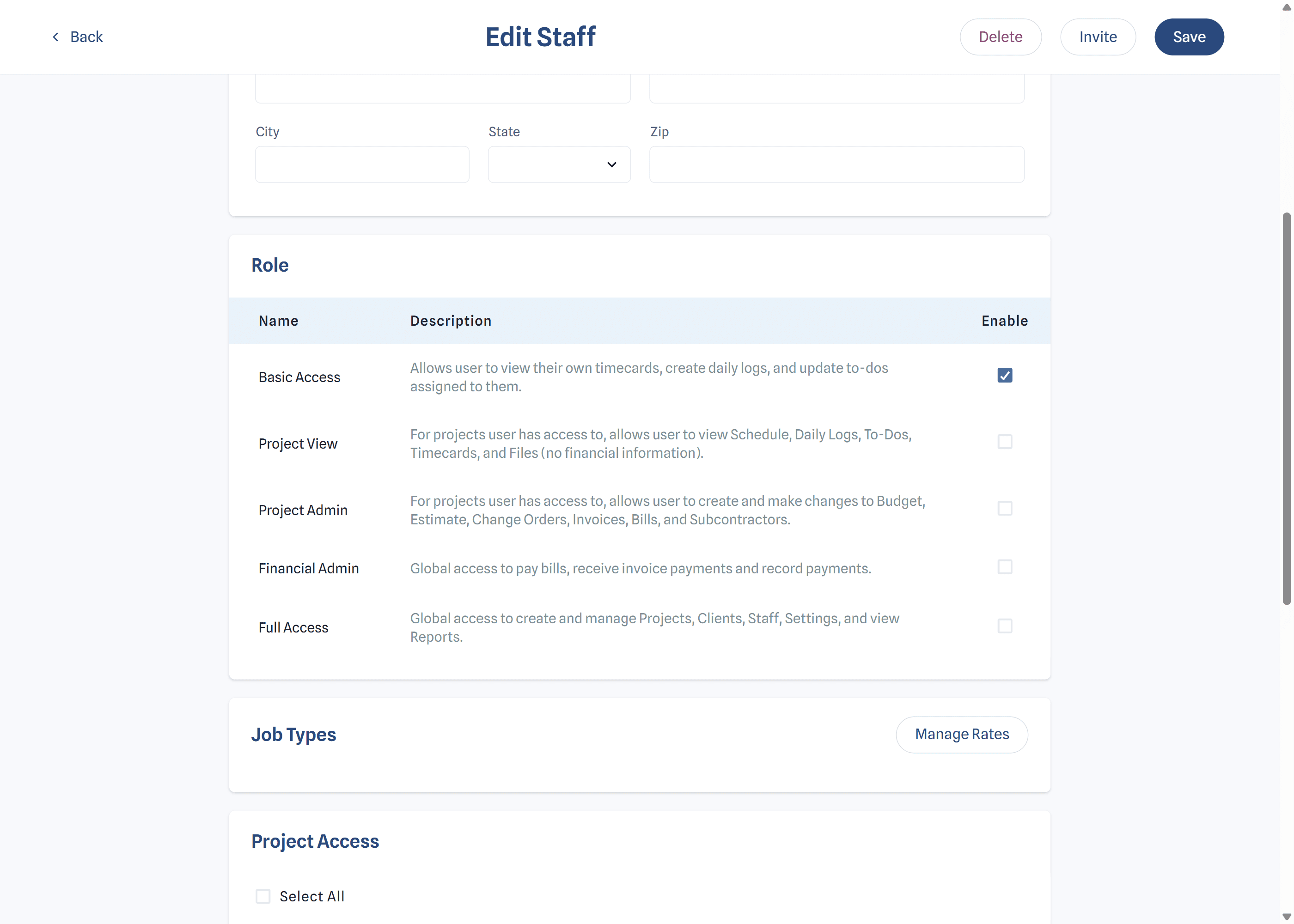 enhanced permissions for construction crews