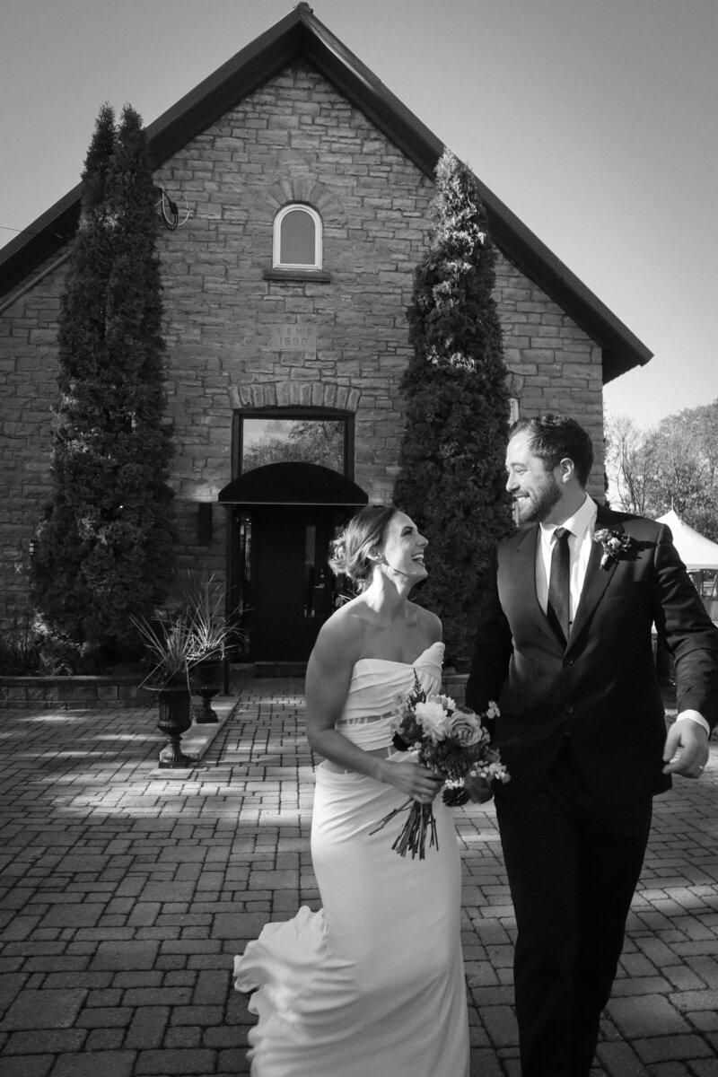Interior of Ashlar Ottawa's restored 1890 stone schoolhouse wedding venue