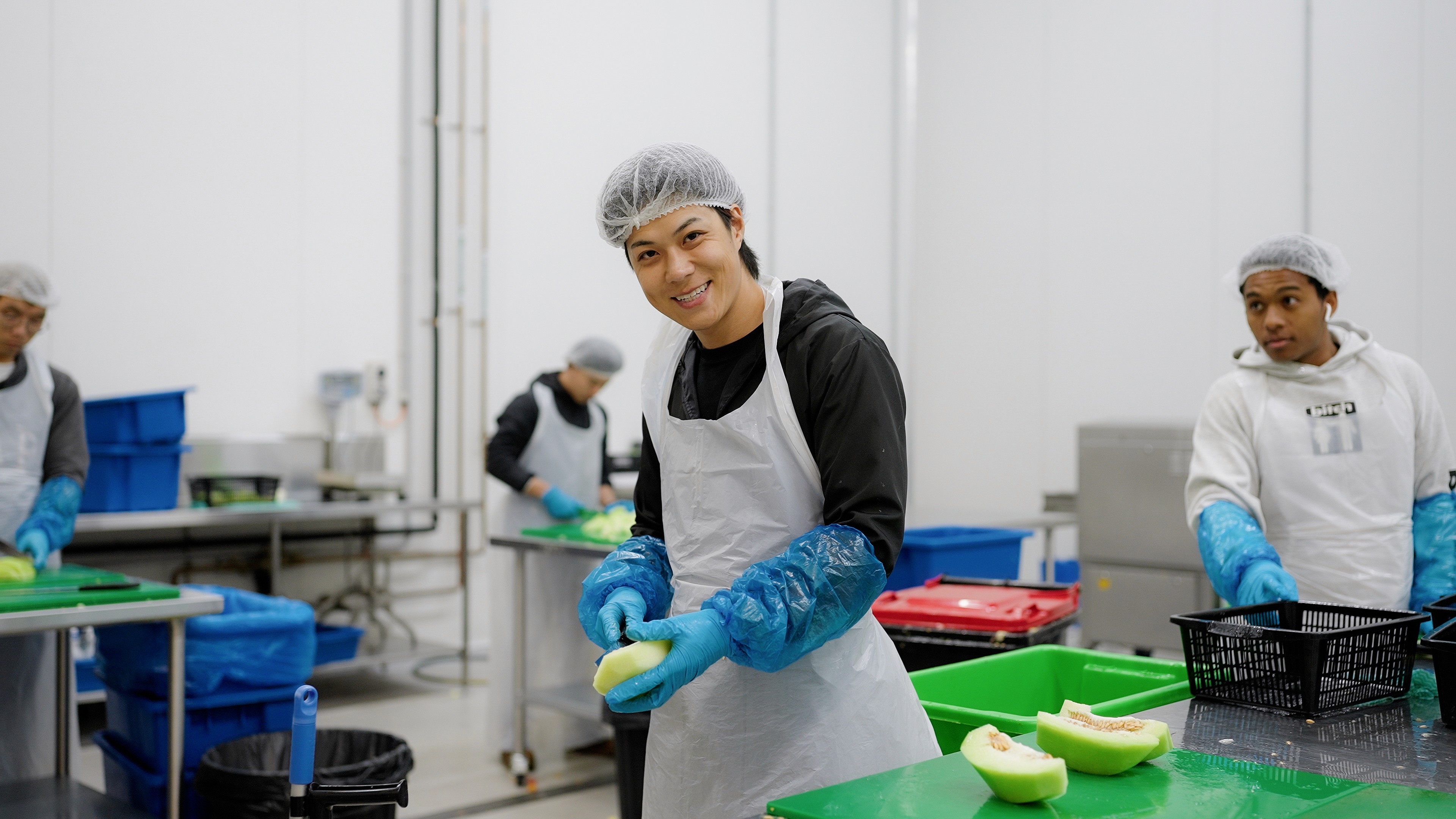 Beige and green Rubber Components