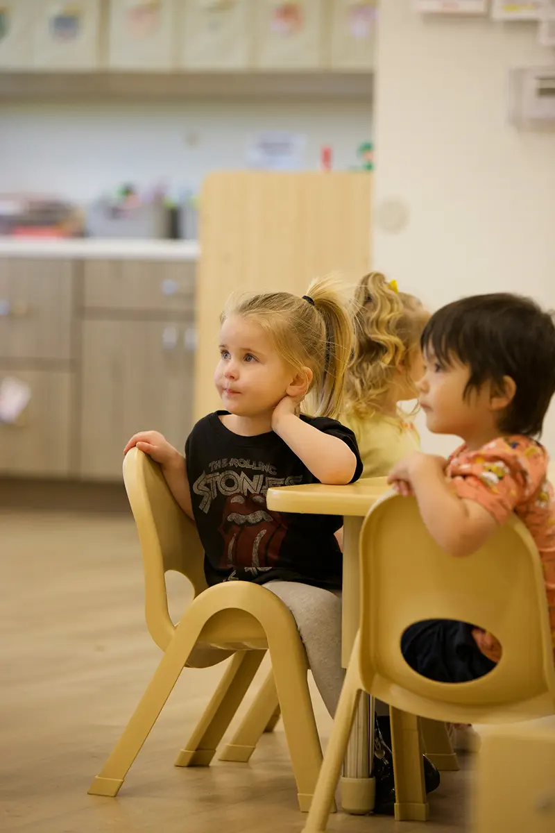 Wide view of a licensed preschool campus with open spaces for children to play and grow