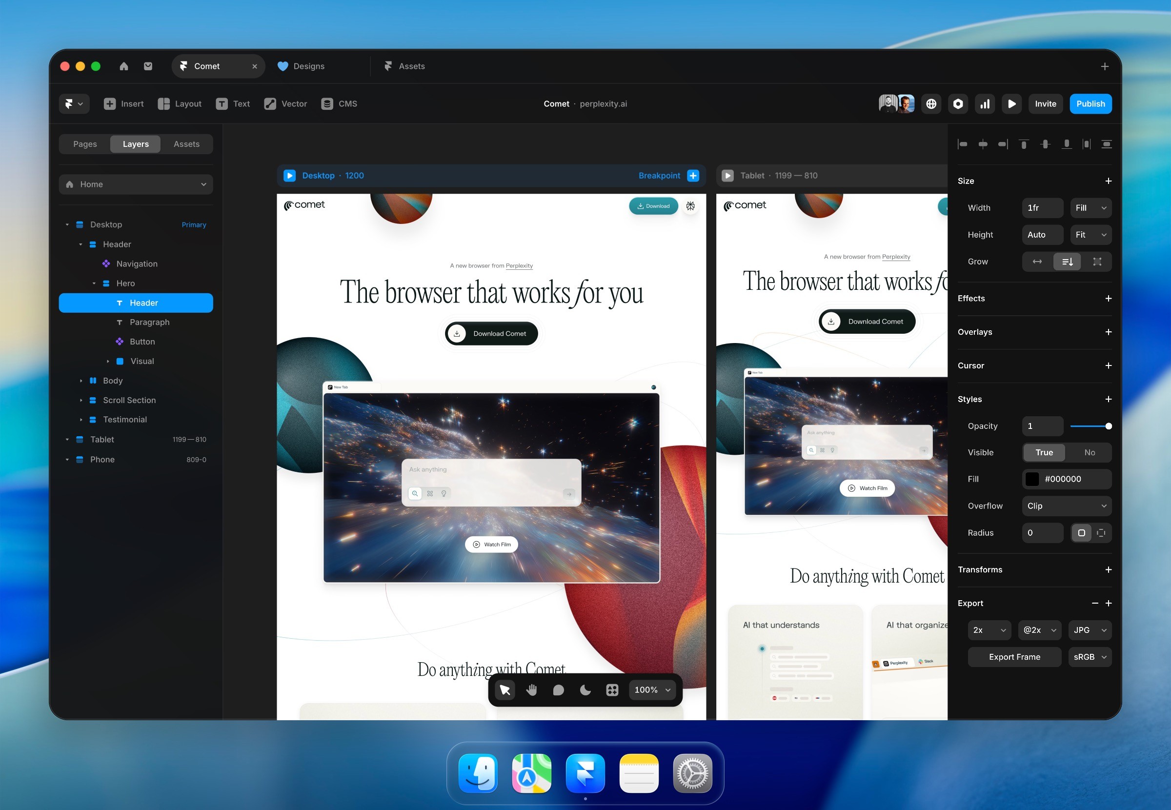 Framer on MacOS
