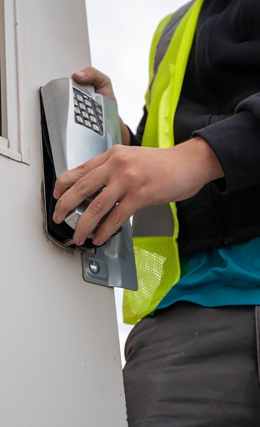 commercial keypad installation