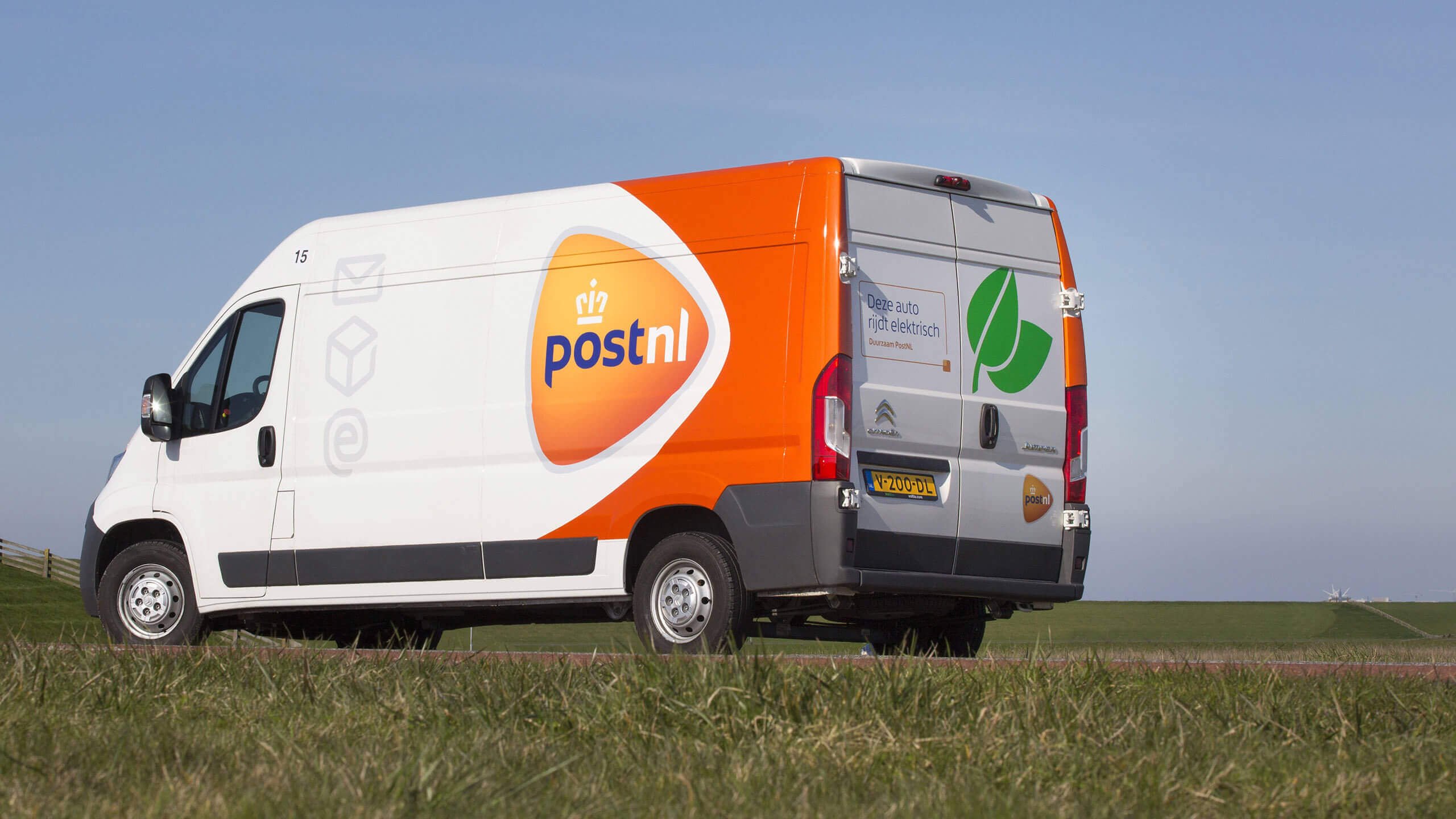 rebranded van of PostNL