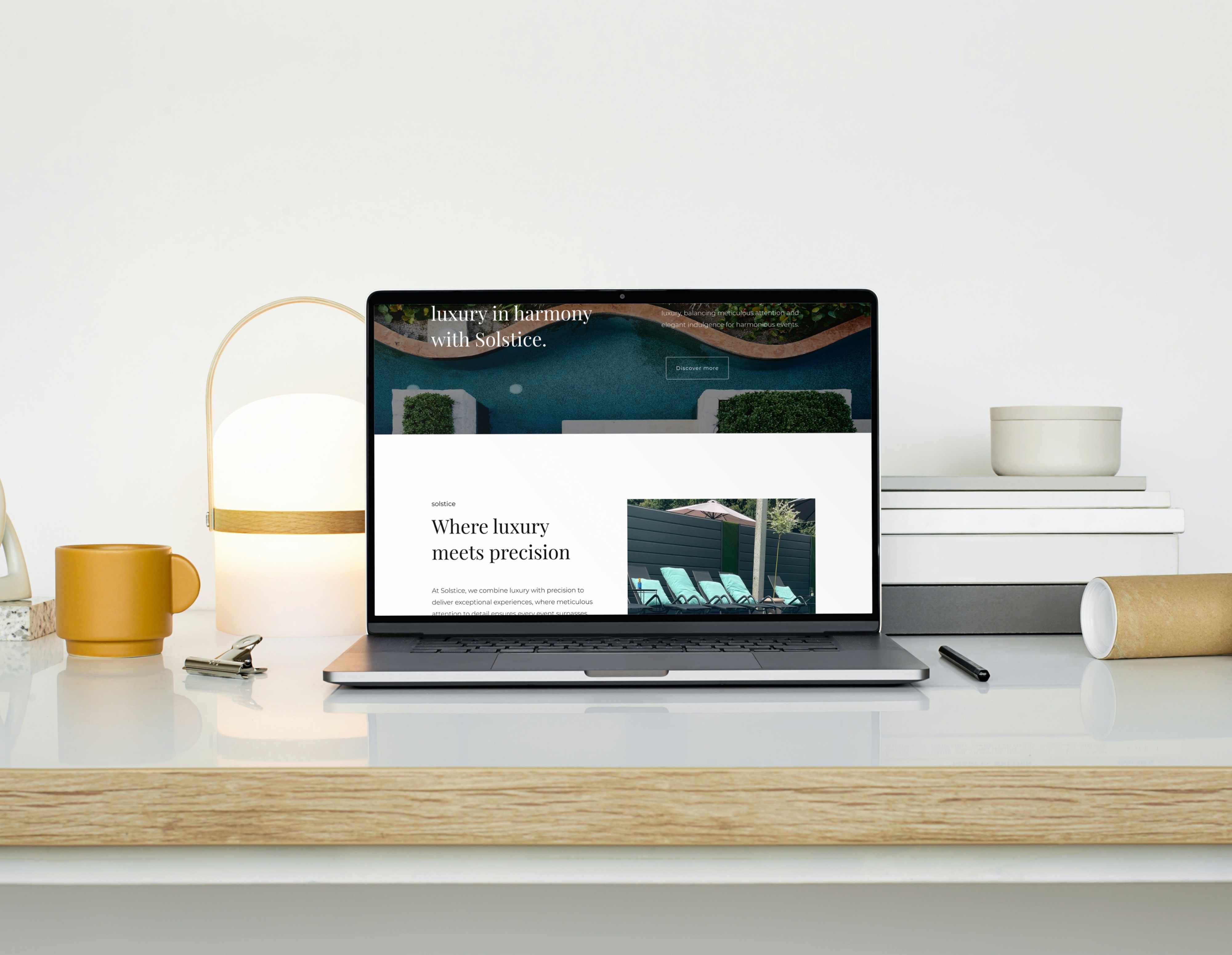 Project showcase laptop mockup