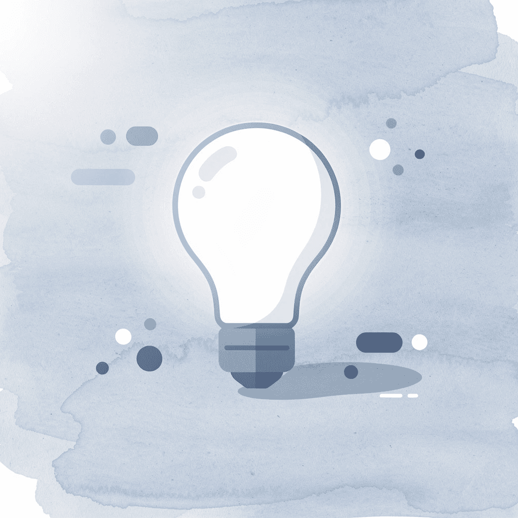 Lightbulb icon representing simplicity and clarity
