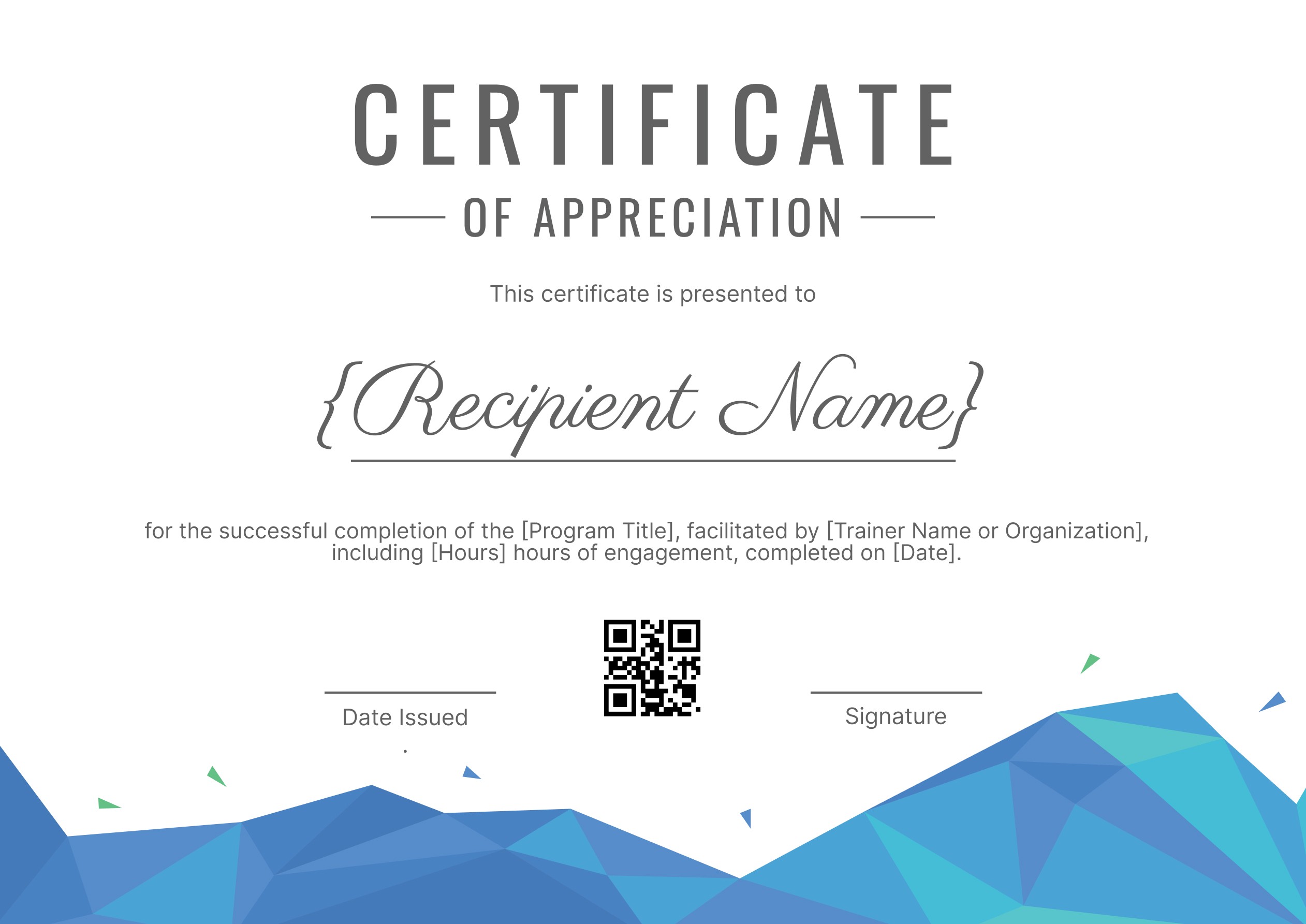 Wauld - Stylish Professional Learning Certificate Template