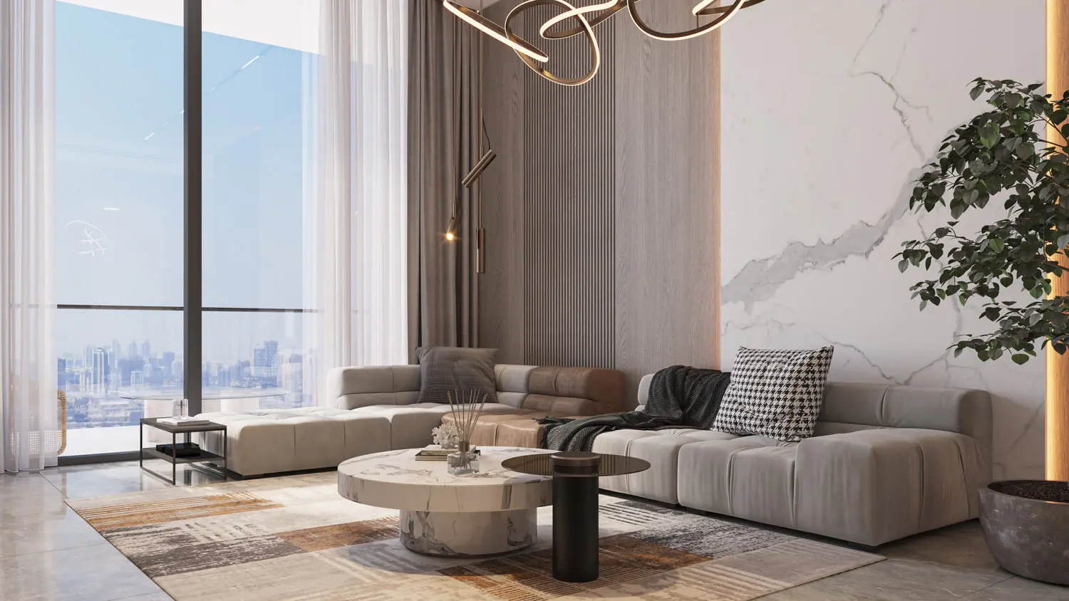 Samana parkville living room interiors