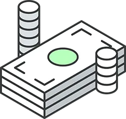 Icon of cash stack