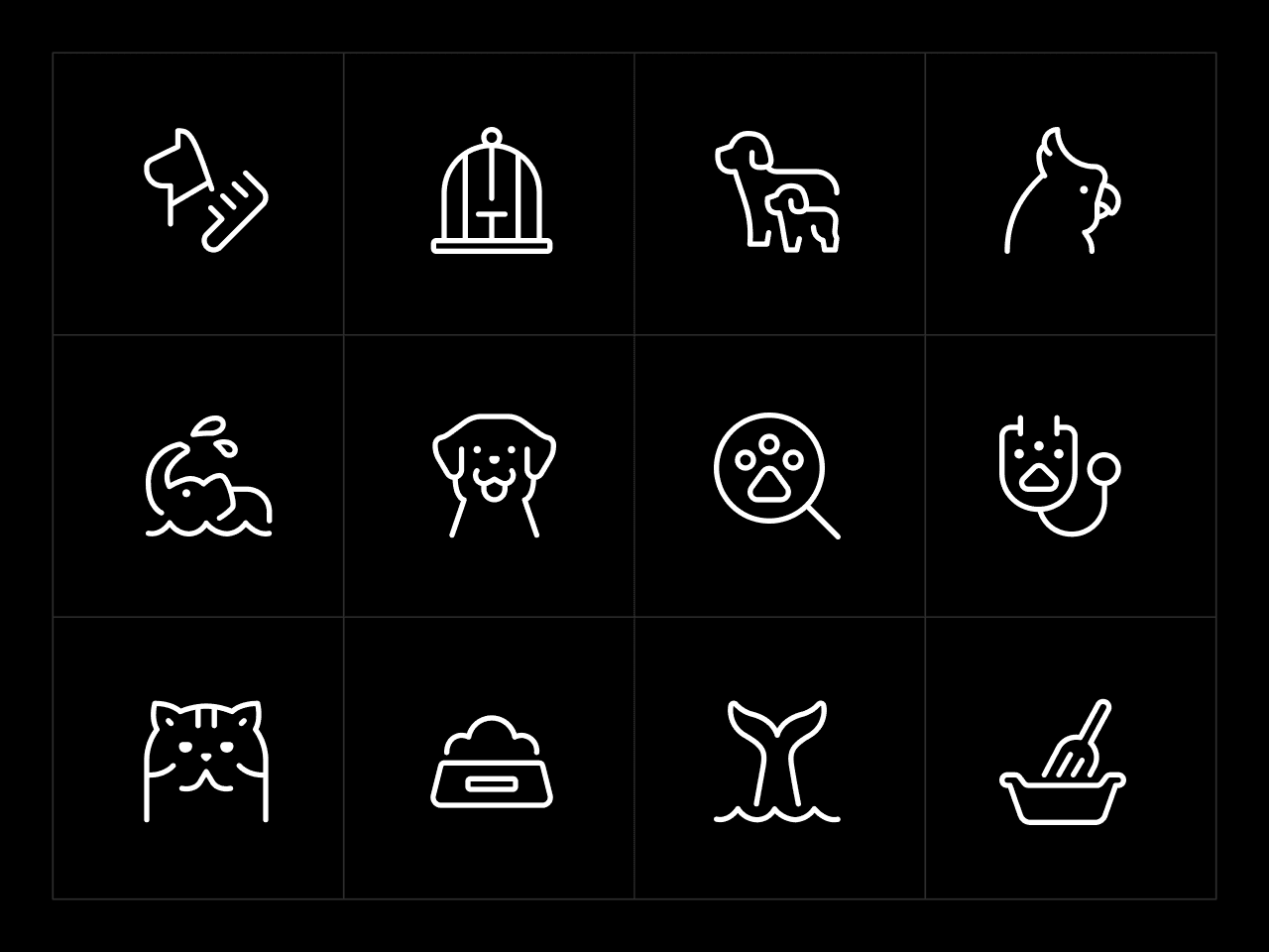 Ultimate Light Animal Icon Set