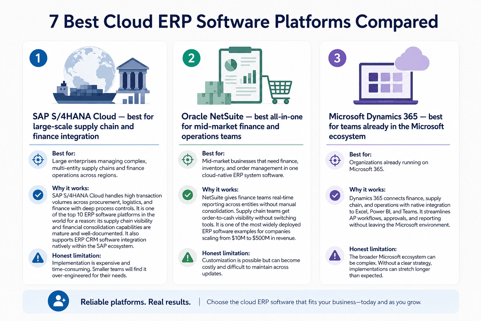 Illustration for 7 Best Cloud ERP Software Platforms Compared