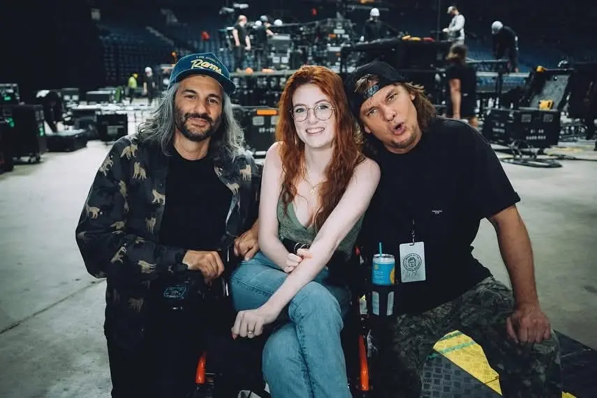 Backstage at Bridgestone Arena during Theo Von’s tour