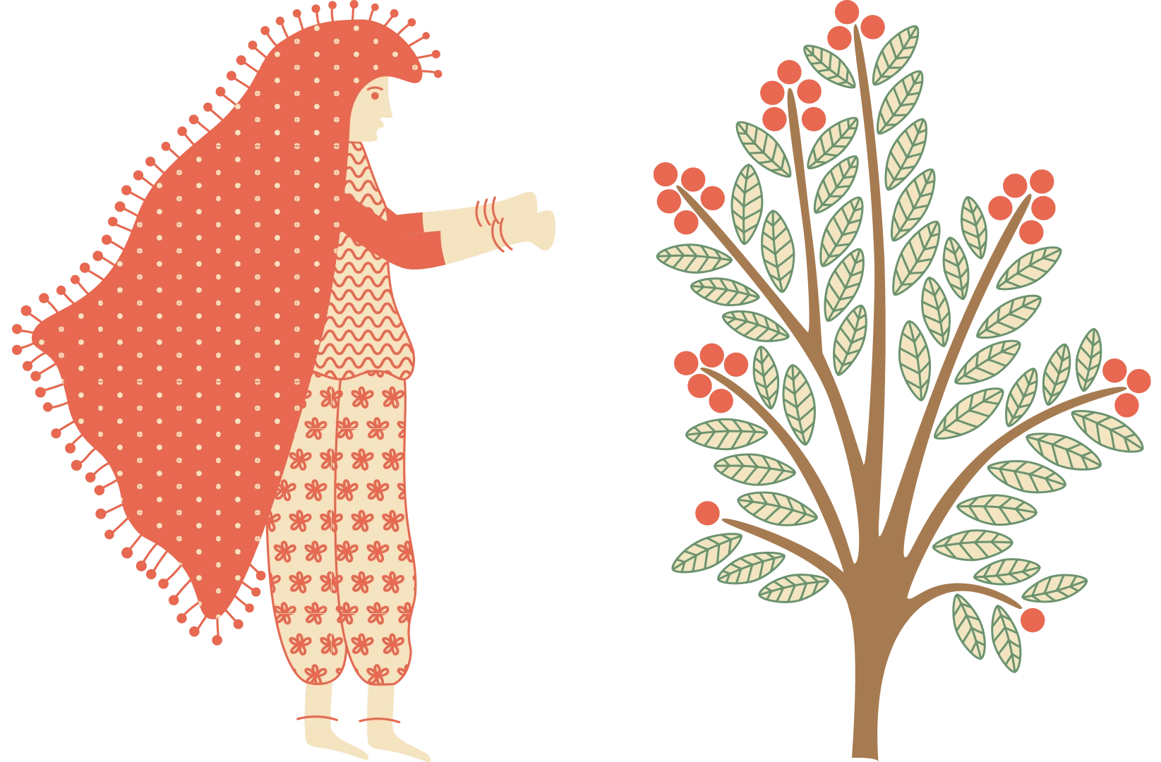 woman and tree