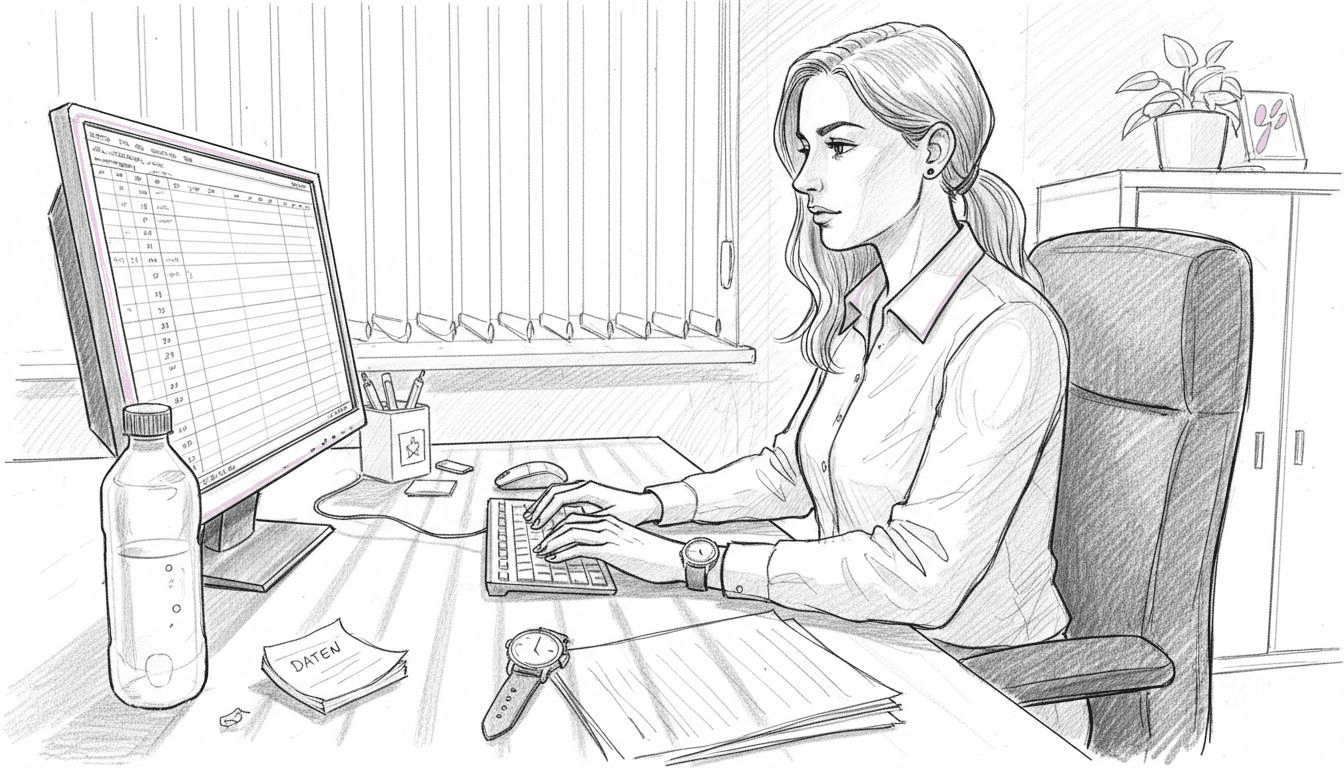 Der Mitarbeiter erfasst seine Aufgaben und Arbeitszeiten selbstständig.