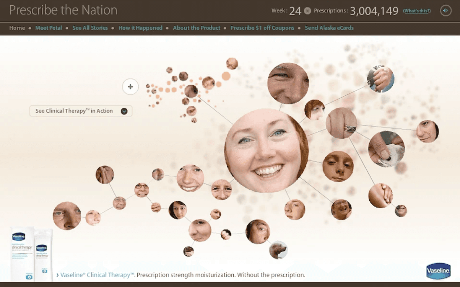 website page with diagram