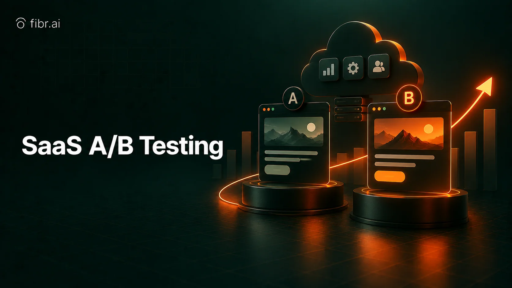 SaaS A/B testing with two product variants.