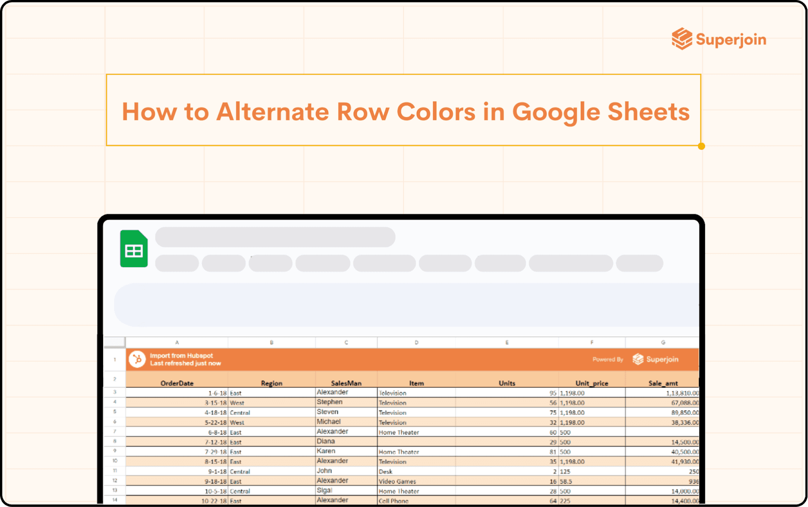 How to Alternate Row Colors in Google Sheets