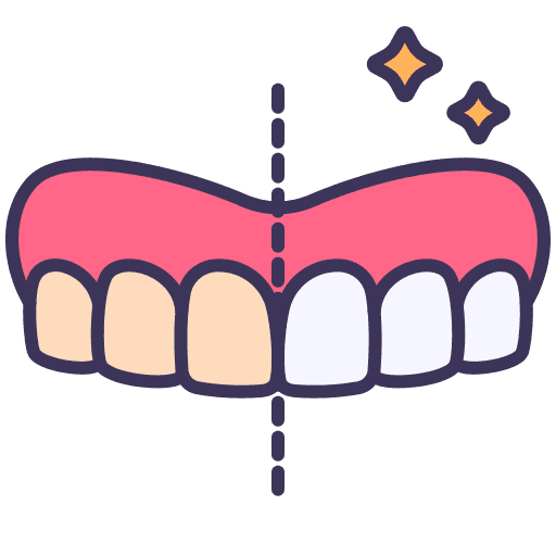 Professional teeth whitening icon