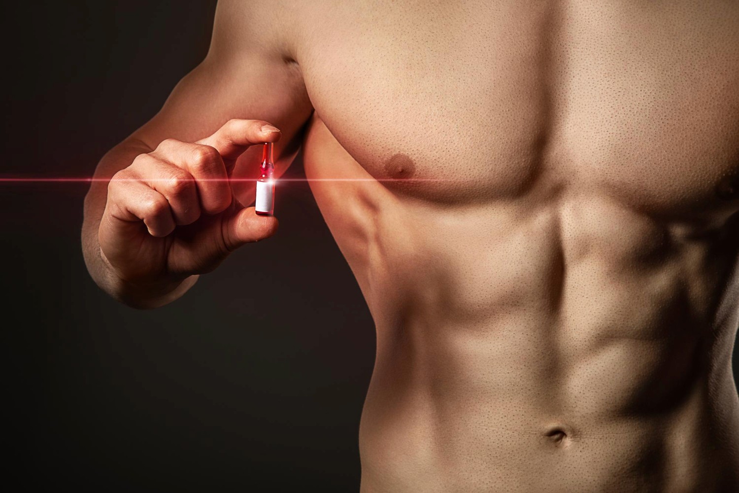 Men’s health and testosterone replacement therapy concept image