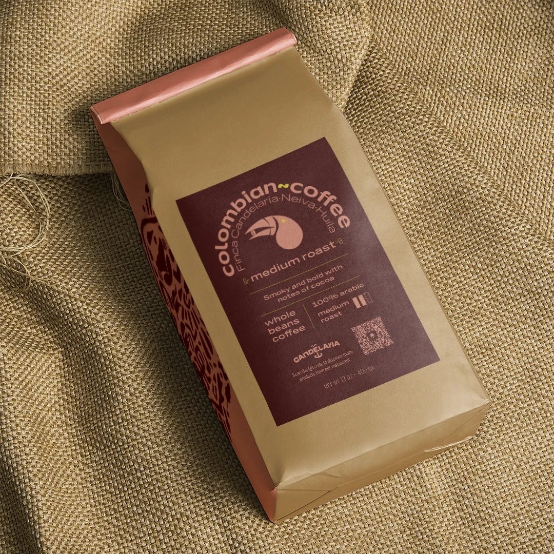 Coffee pouch label