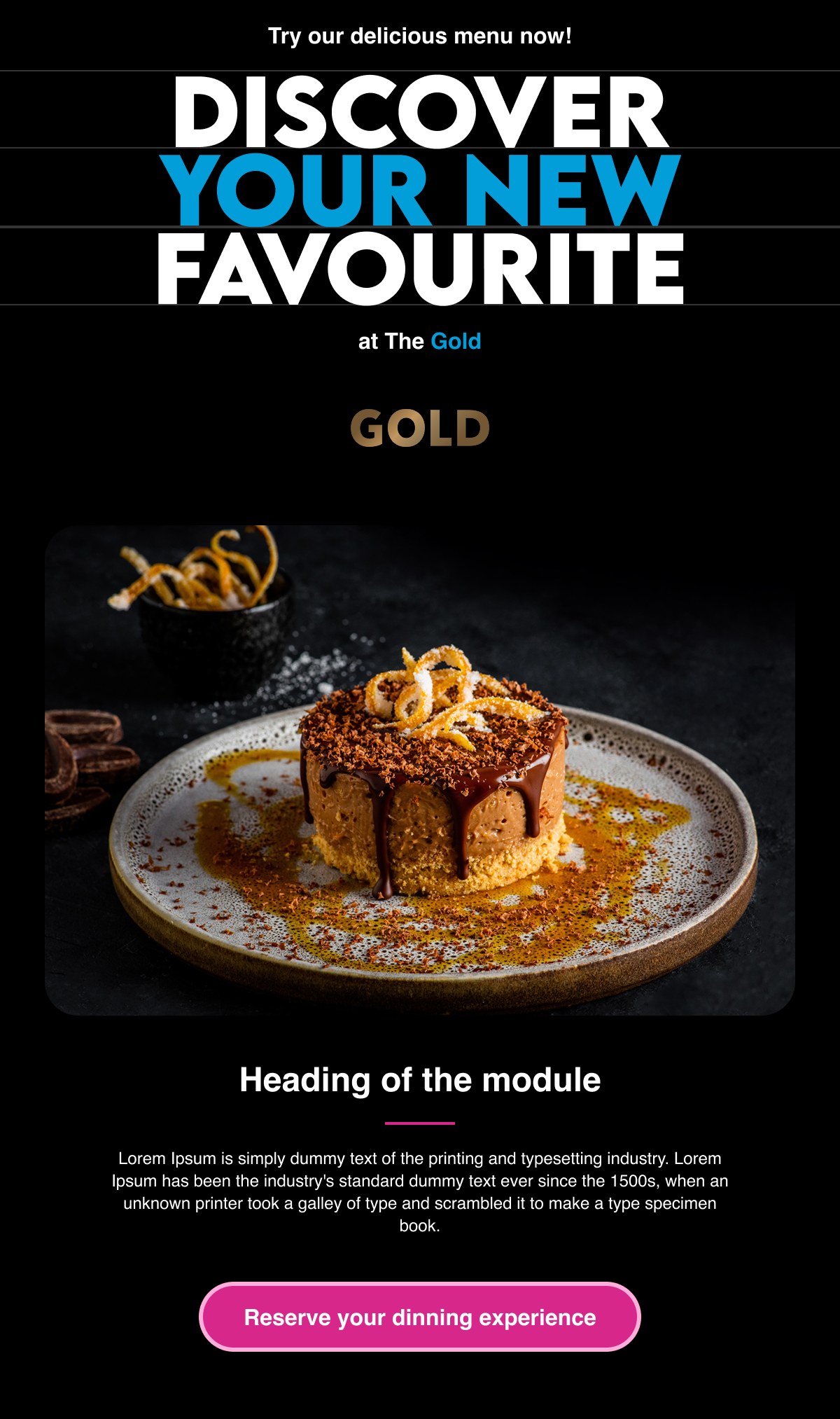 GOLD dining module