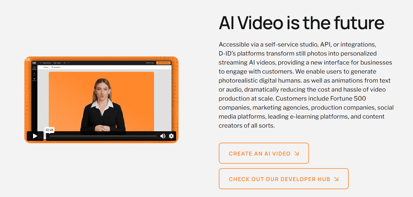 D-ID AI Videos