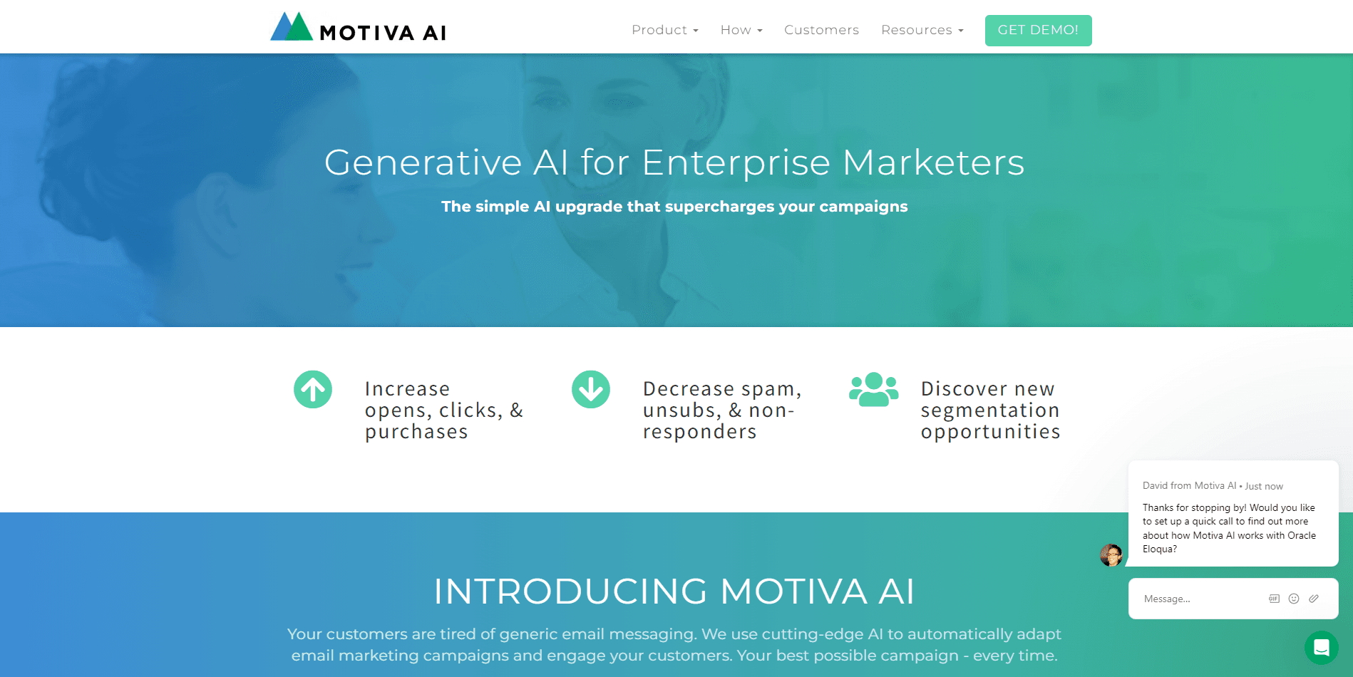 Motiva Home page