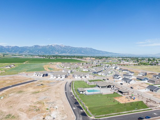 Drone view of cache valely