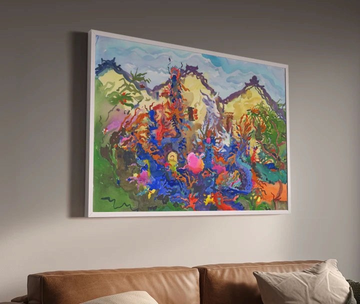 premium art poster and canvas prints, with originals available, from QART , of the artwork " Cantonese Assembly Hall "