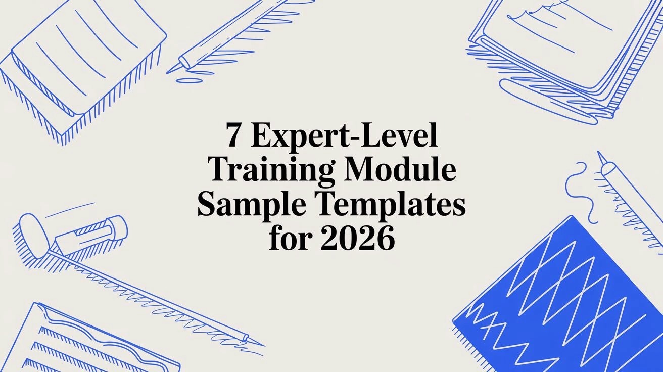 training module sample