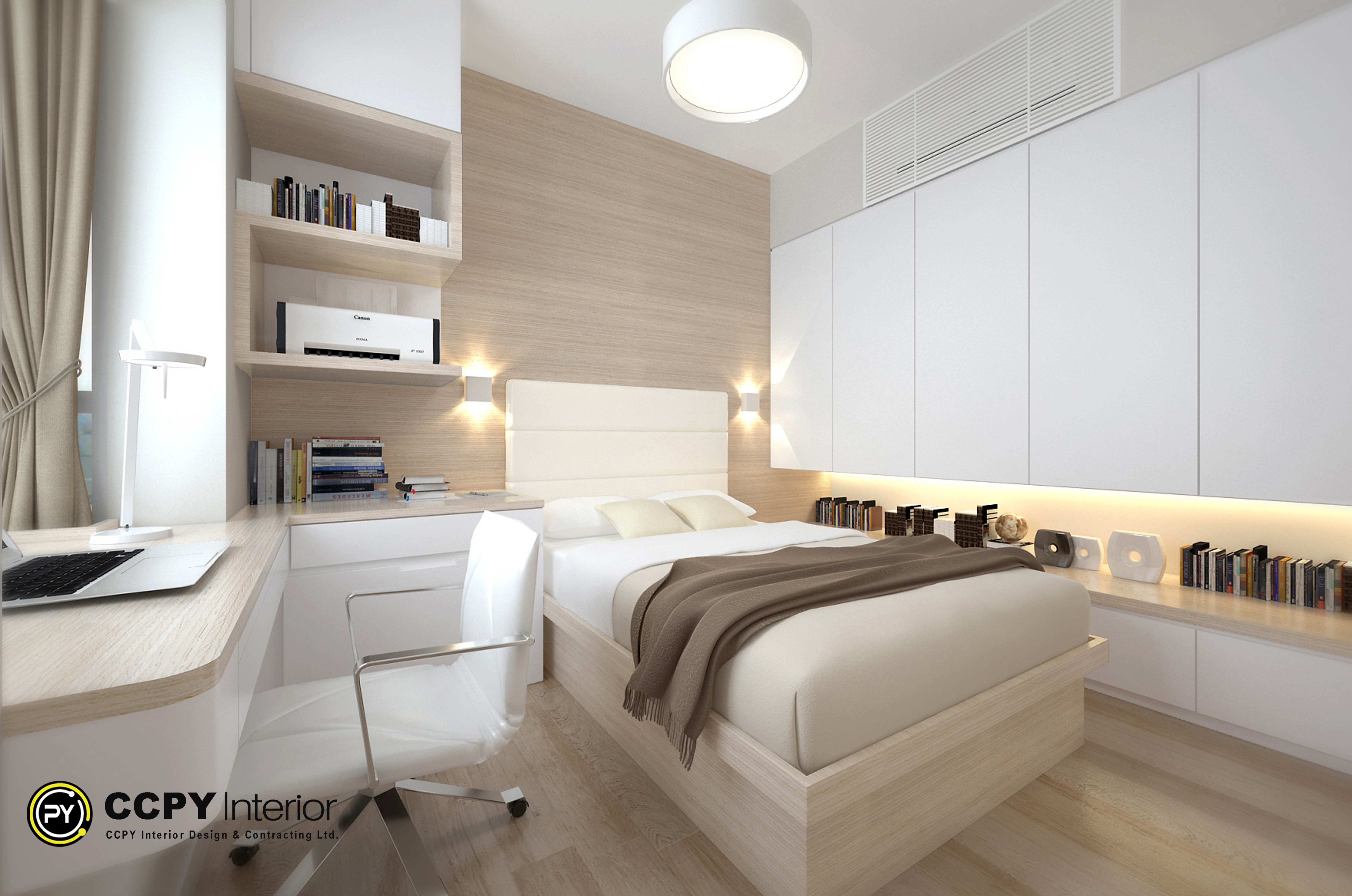 Integrated lighting and warm timber textures create a sophisticated architectural atmosphere at Castello Block3.