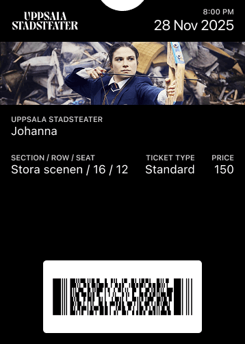 Uppsala Stadsteater - Mobile ticket