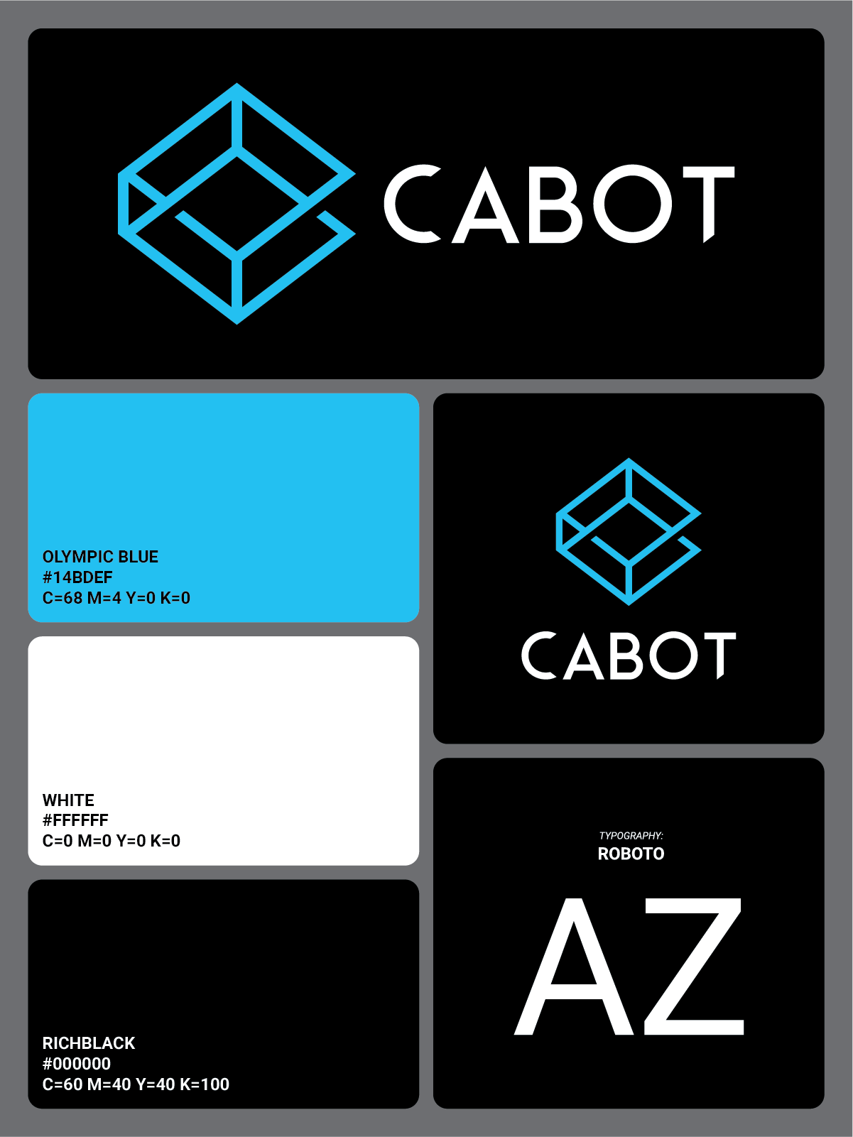 Cabot technological solutions logo typography and colors