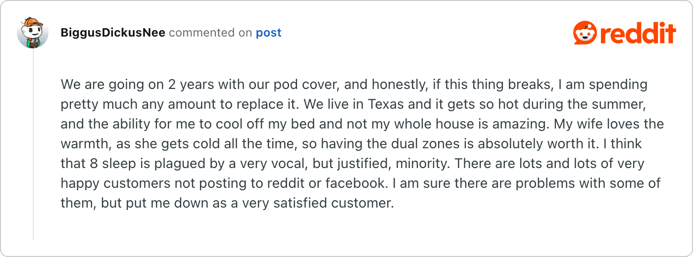 Post on Reddit