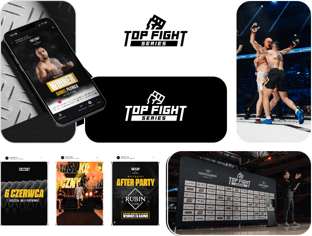 Okładka case study Top Fight Series – wersja mobilna