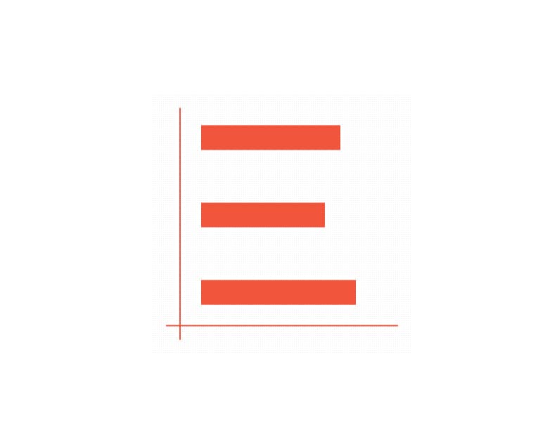 Three stacked orange bars forming the stylized 'E' from the Assent logo with axes suggesting a graph.