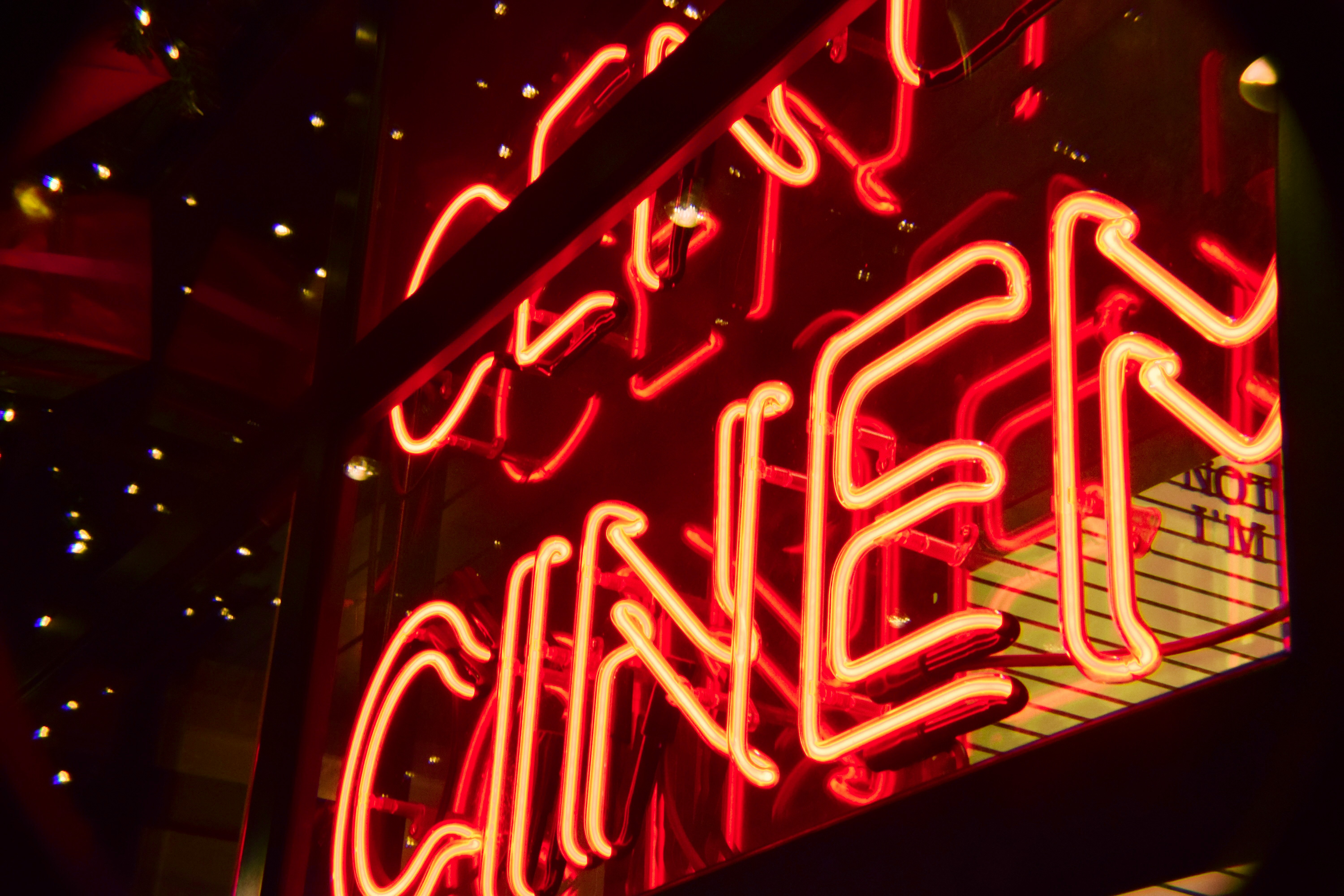 red Cinen non signage