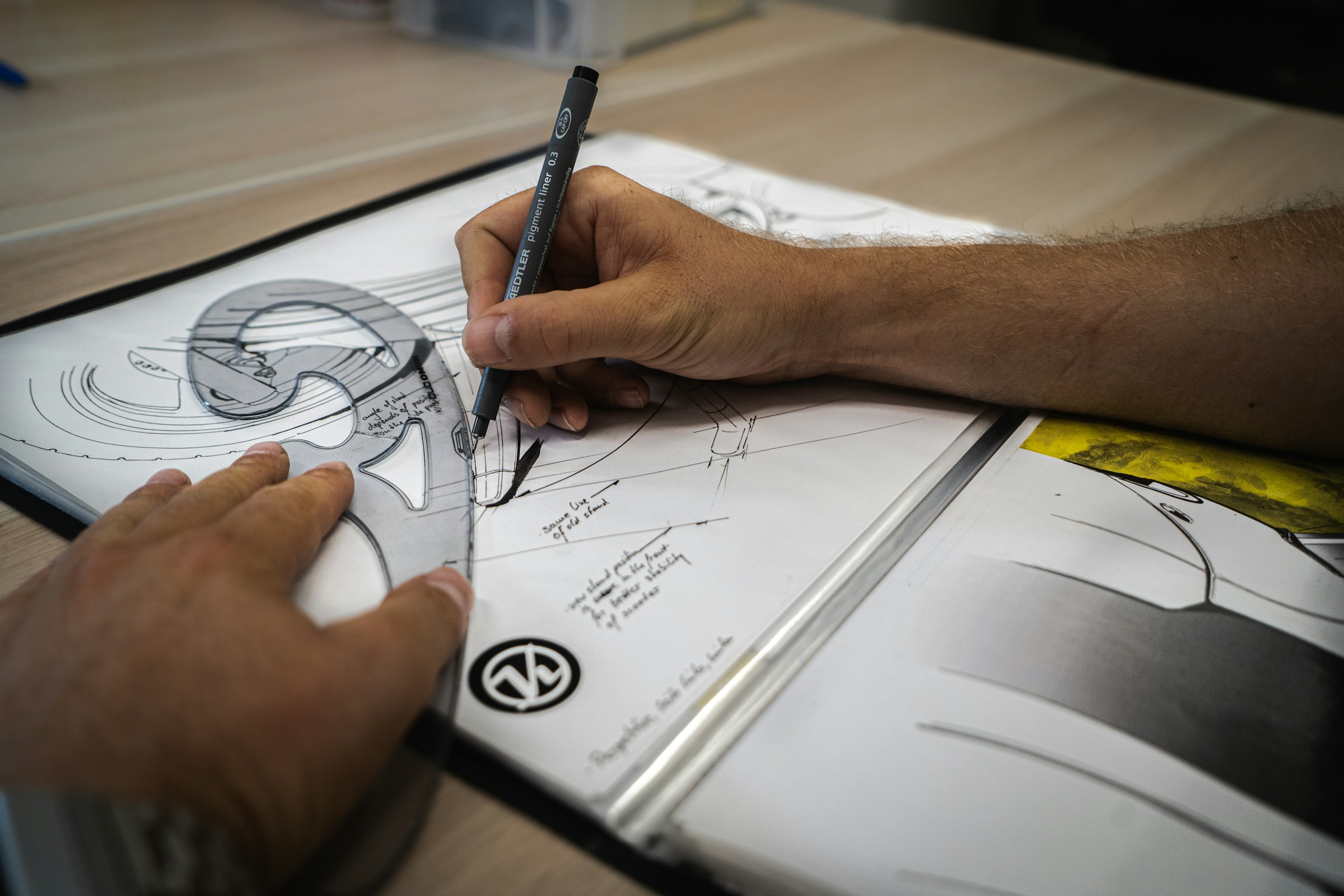 person working on a sketch - Commercial Storyboard Examples