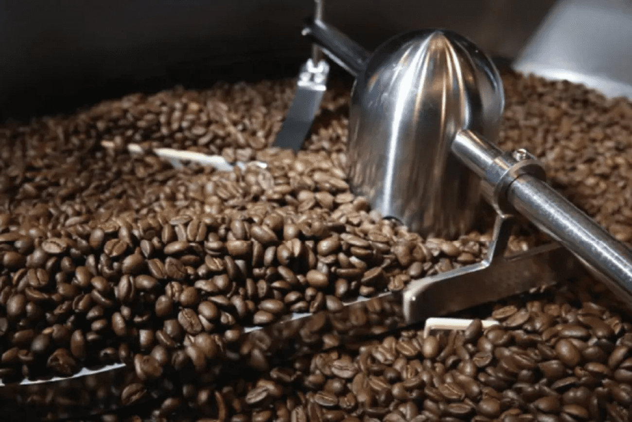 coffee being processed