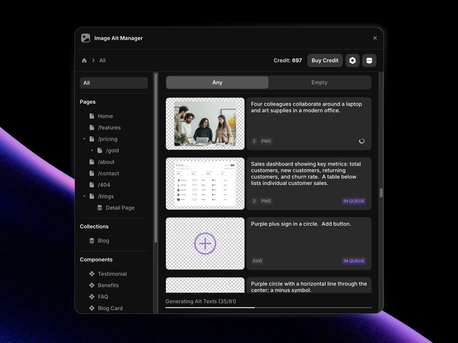 image alt manager frmaer plugin