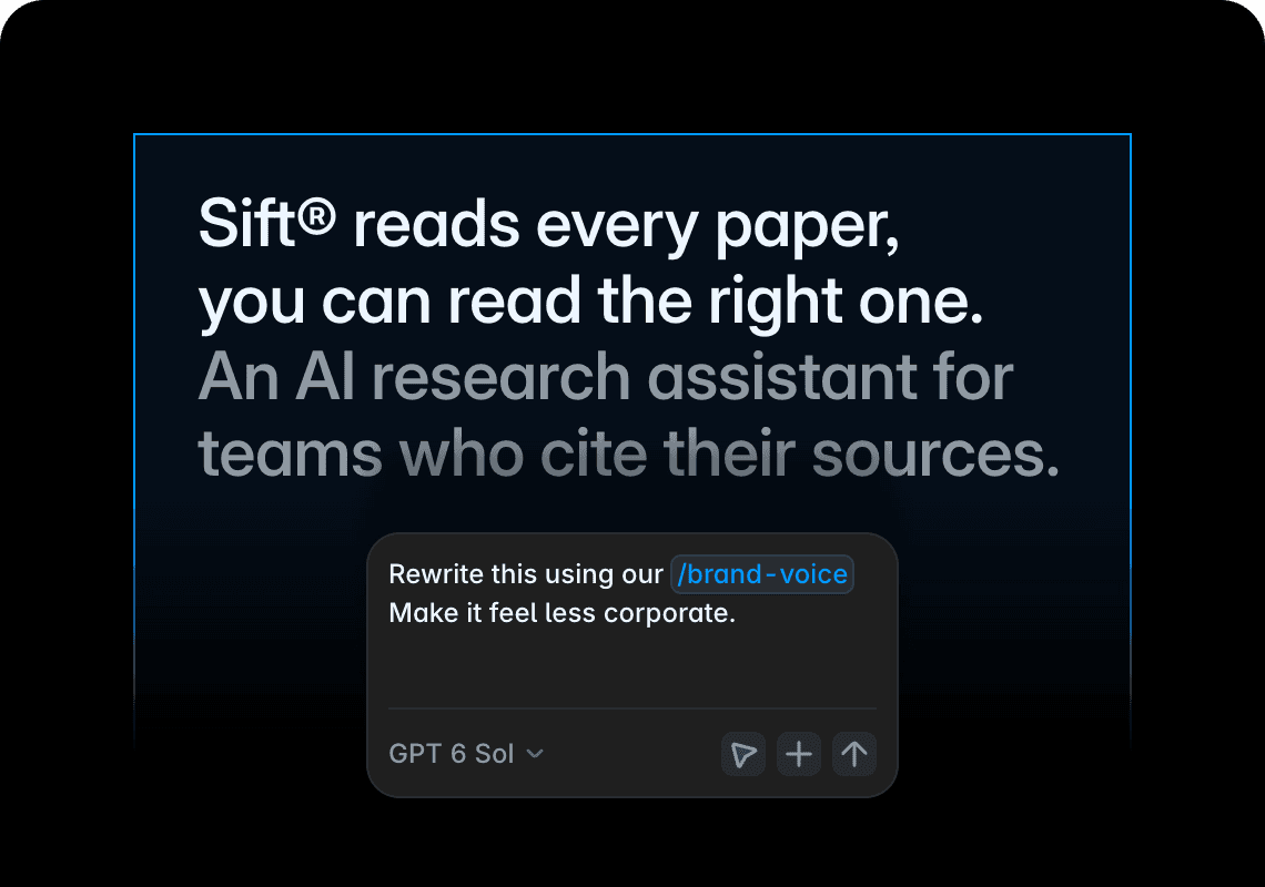 Rewriting copy with brand voice Skills