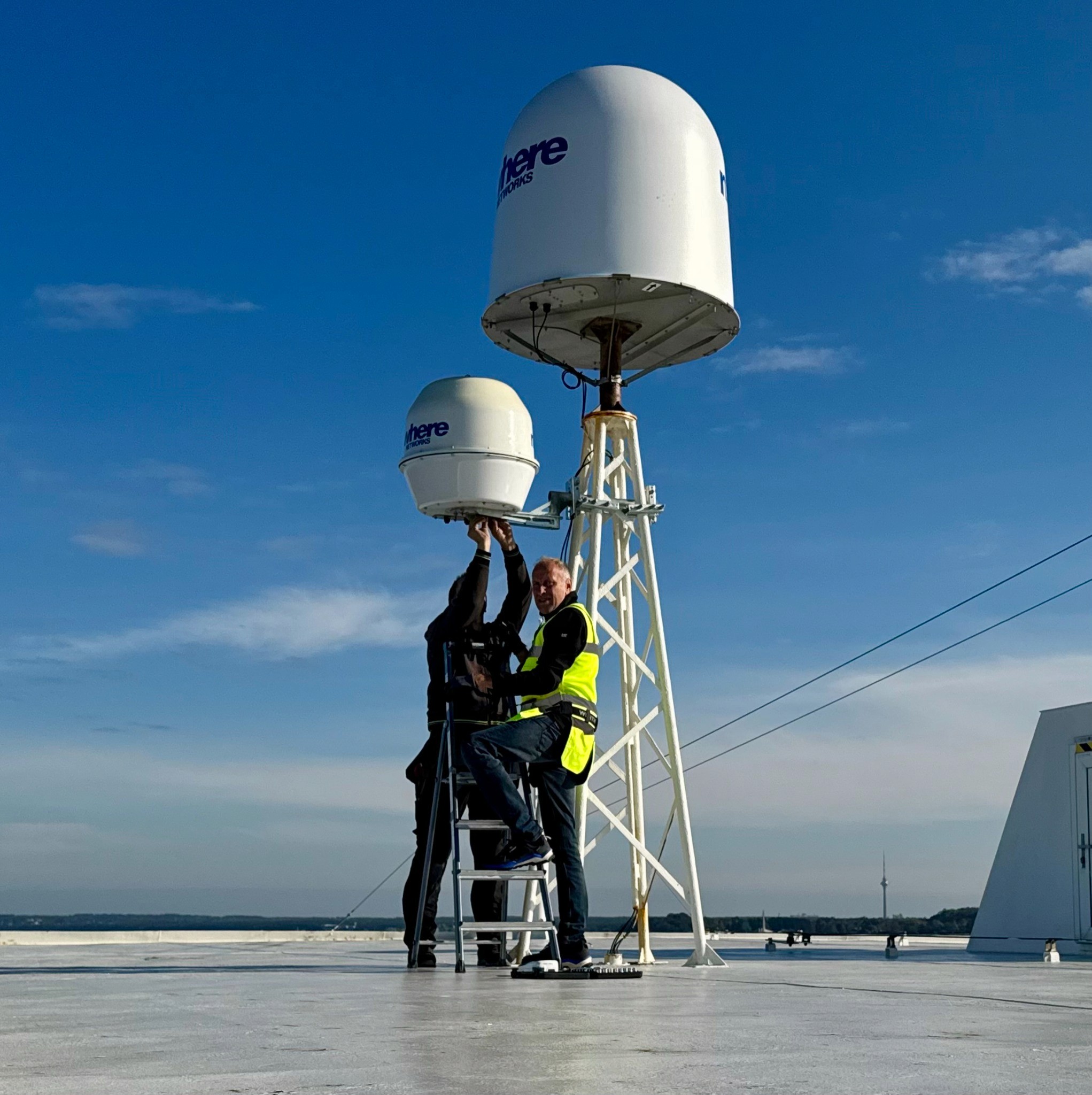 Marine communications installation