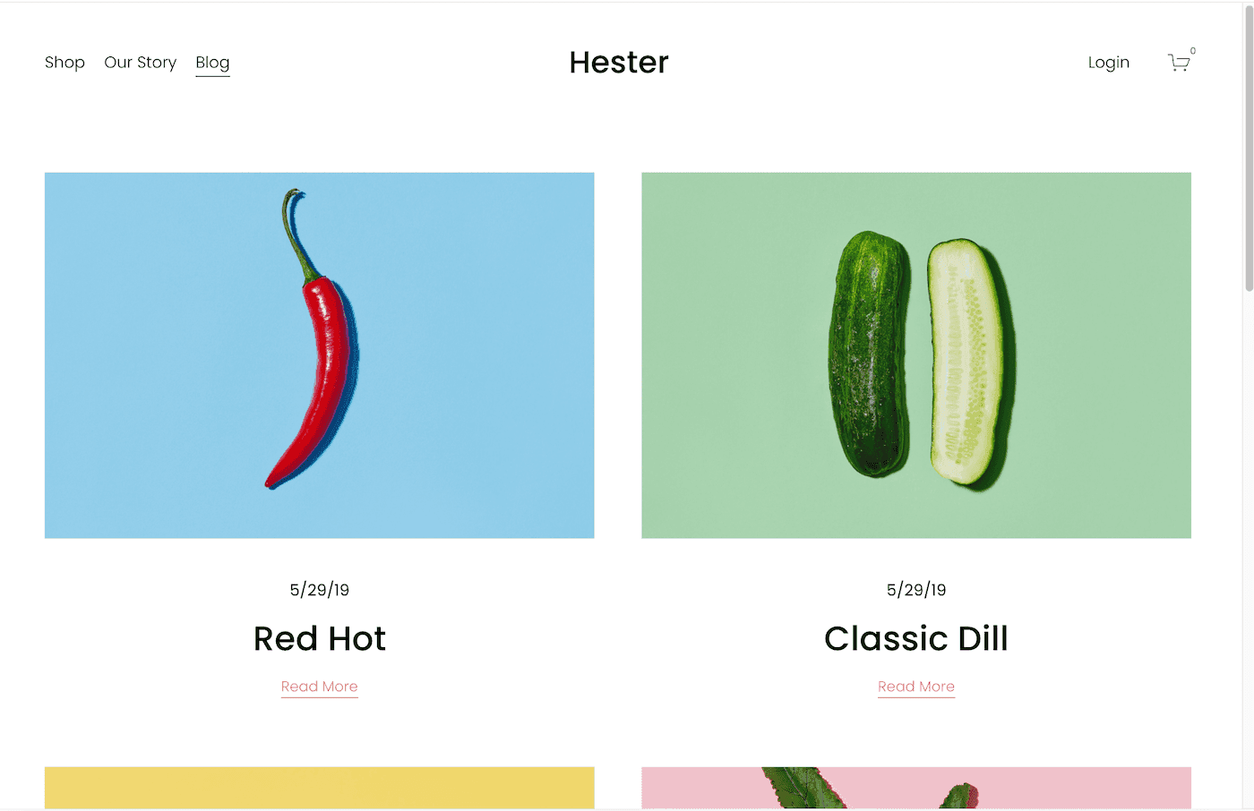 squarespace hester theme