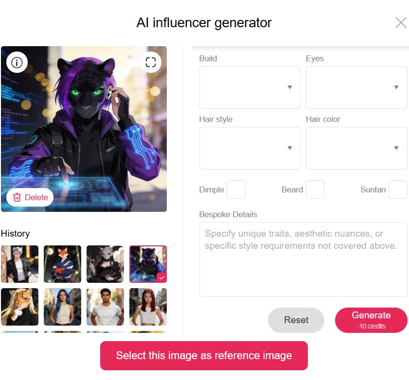 Create a furry pfp for Free