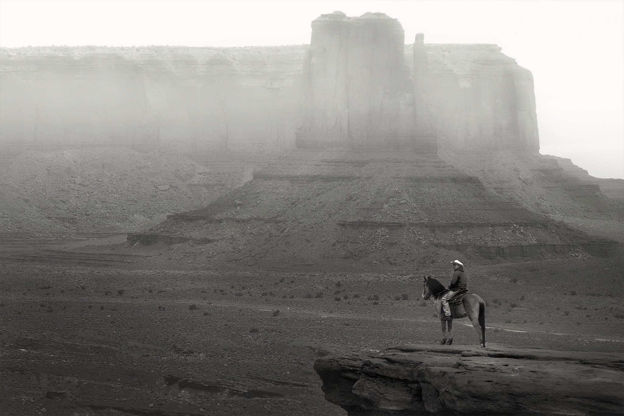 A field of colorful flowers on a slope with green and grey mountains in the background