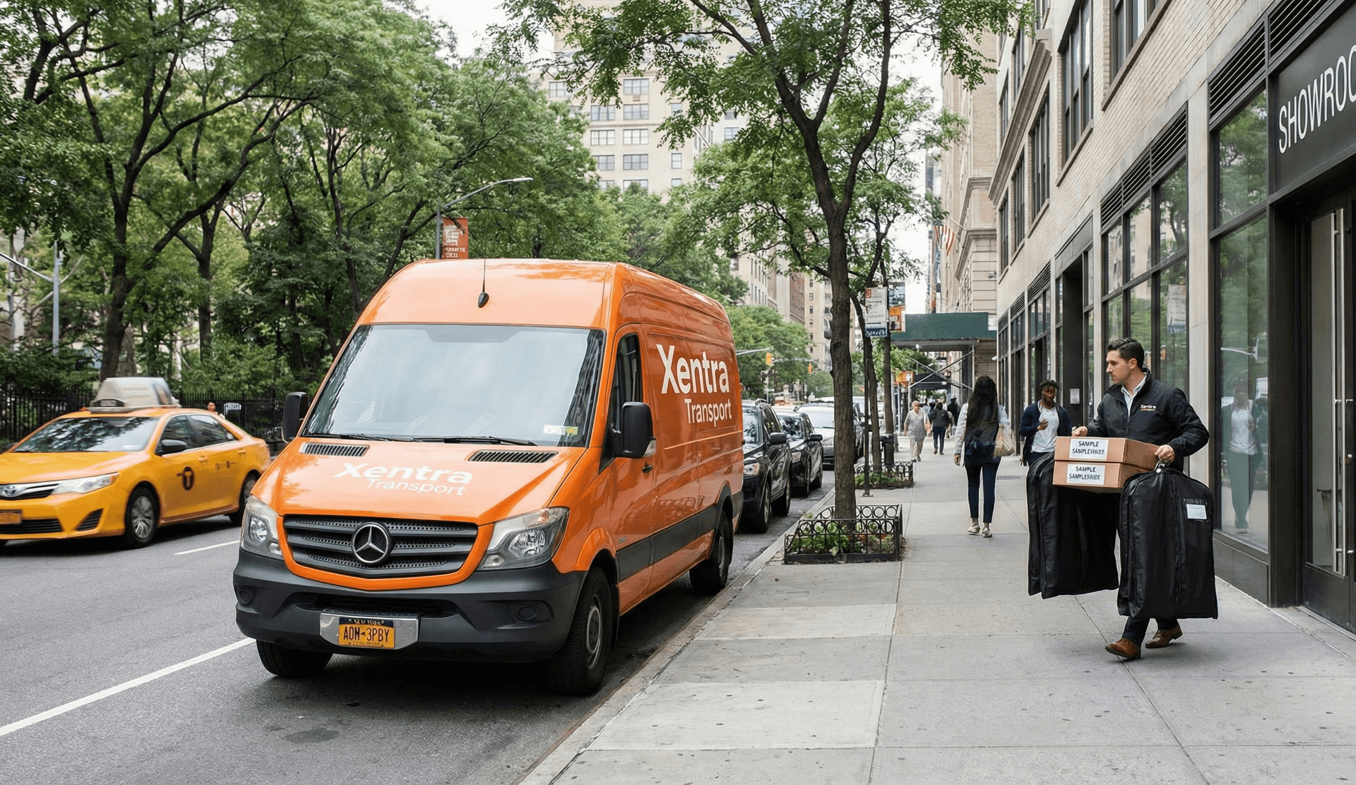 clothing retail being delivered