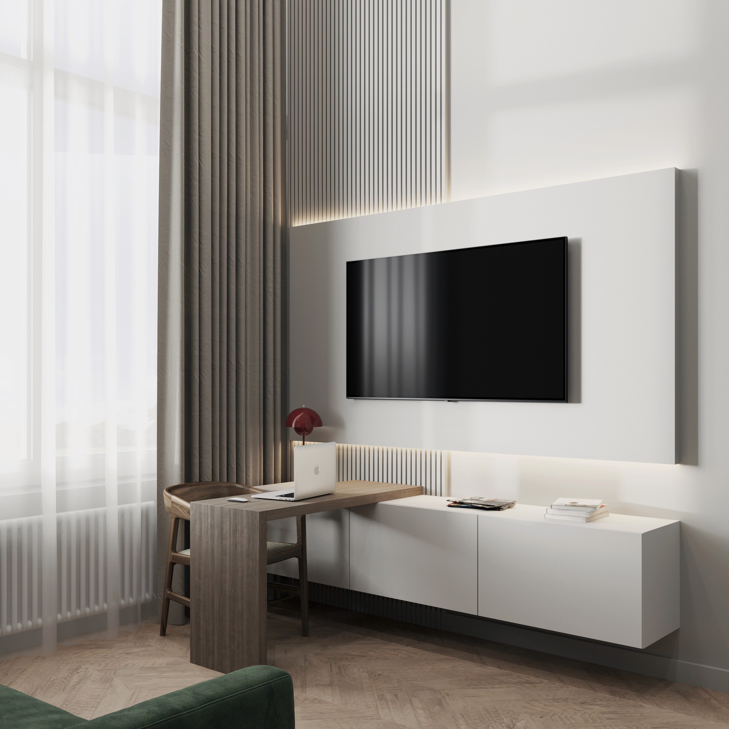 Project showcase image featuring a modern, refined interior.