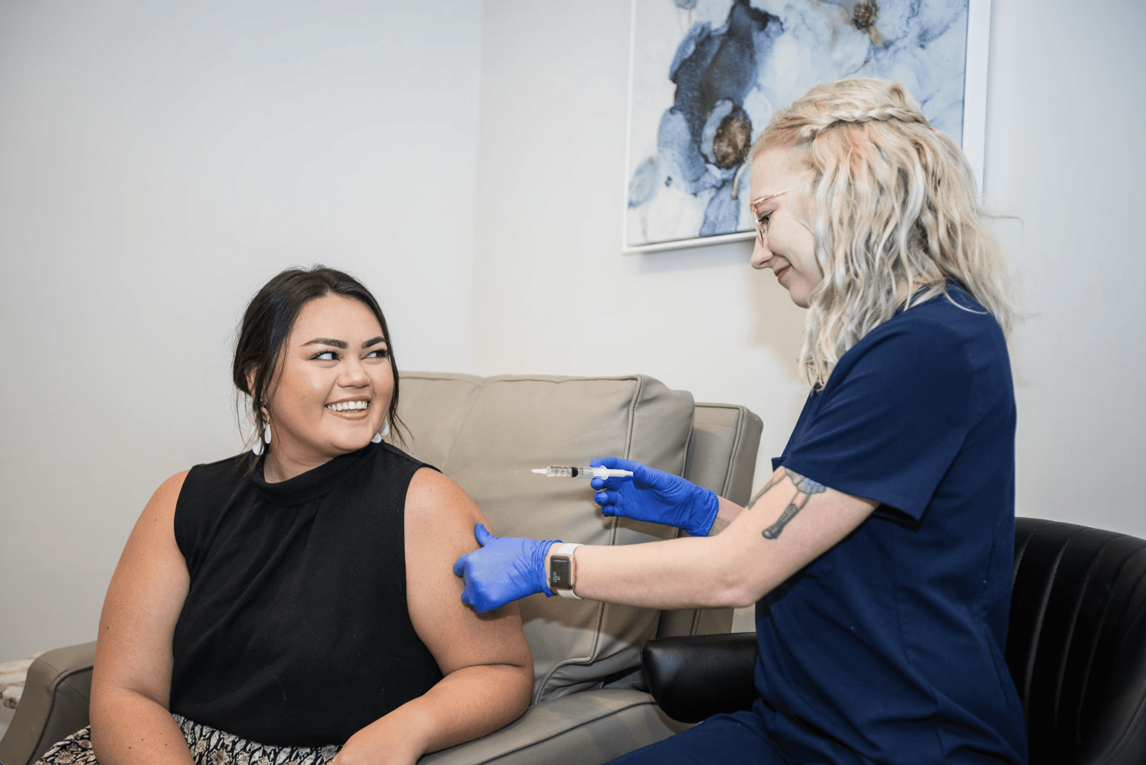 injection therapy administered by a registered nurse