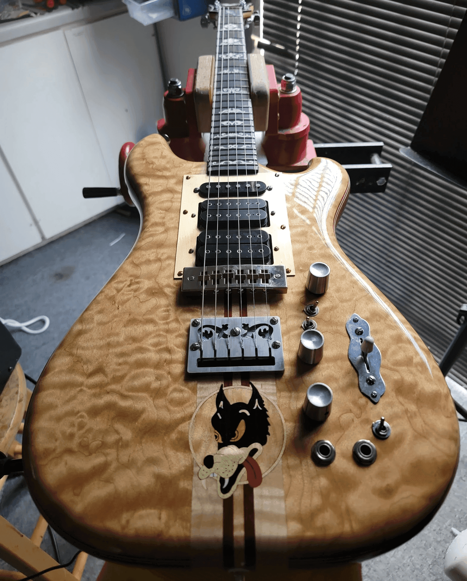 Jerry Garcia Wolf Replica Guitar neck