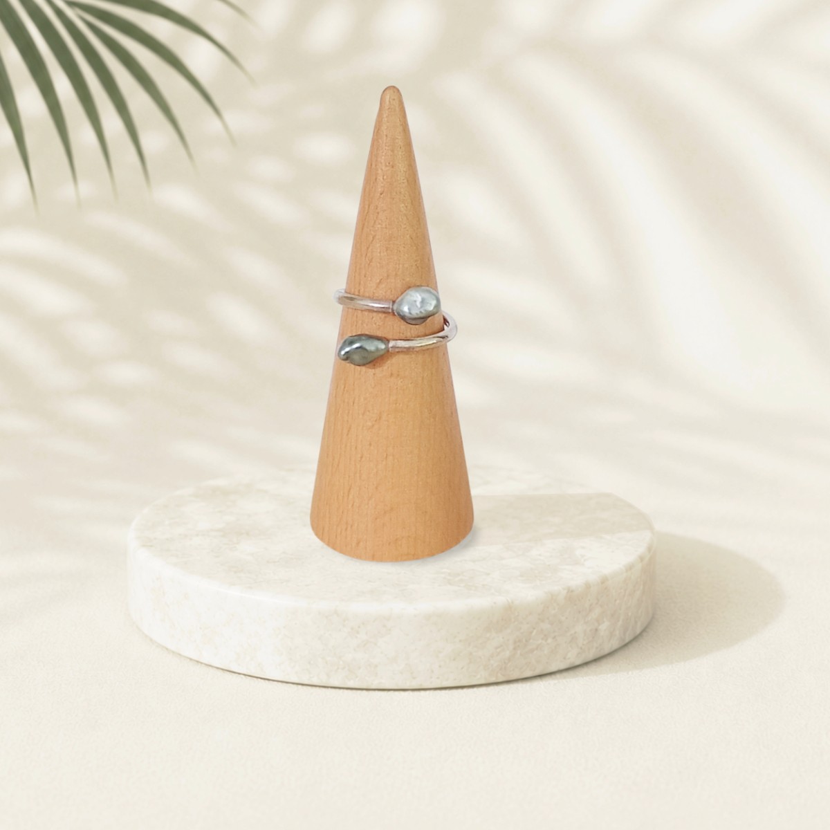 Bague de créateur avec Keshi de Tahiti - collection Fine Jewelry